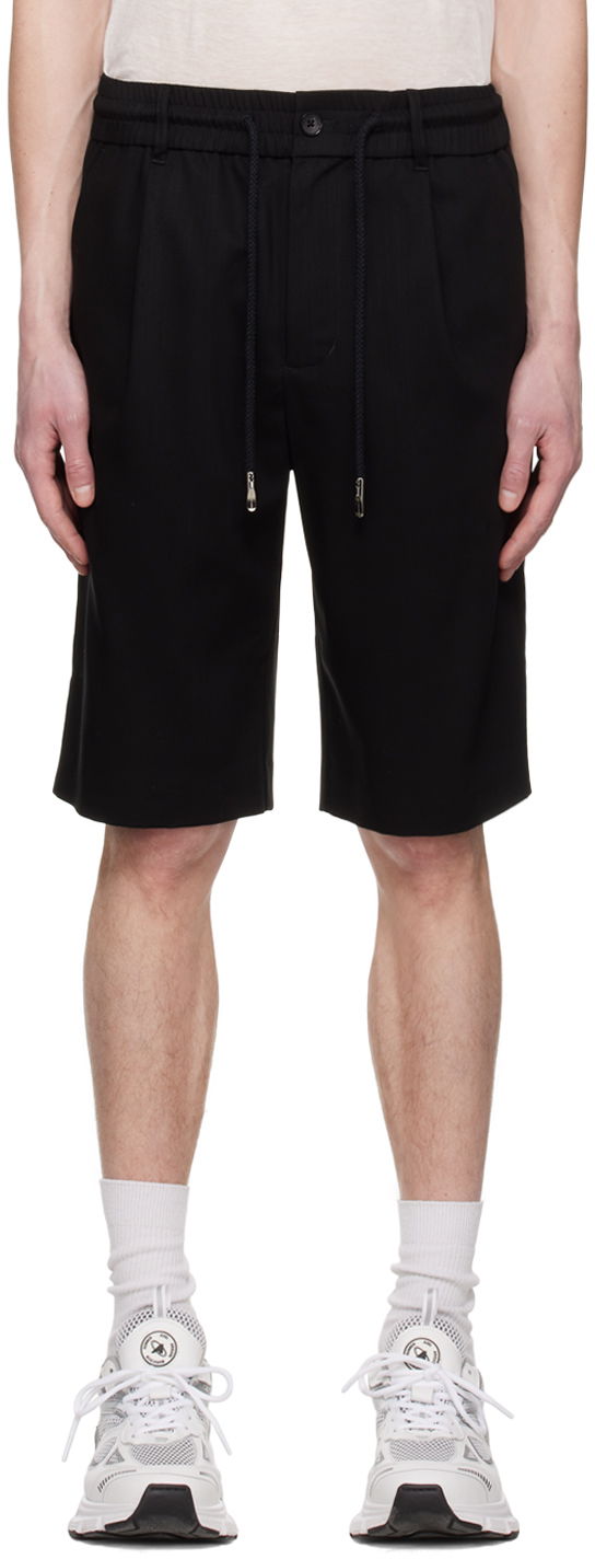 Kratke hlače Feng Chen Wang Feng Chen Wang Pleated Shorts Črna | FMS15ST01