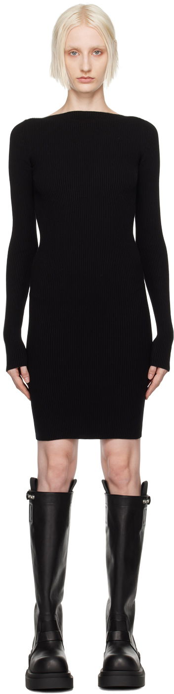 Obleke Rick Owens Black Porterville Al Minidress Črna | RP02D3616 RIBVI