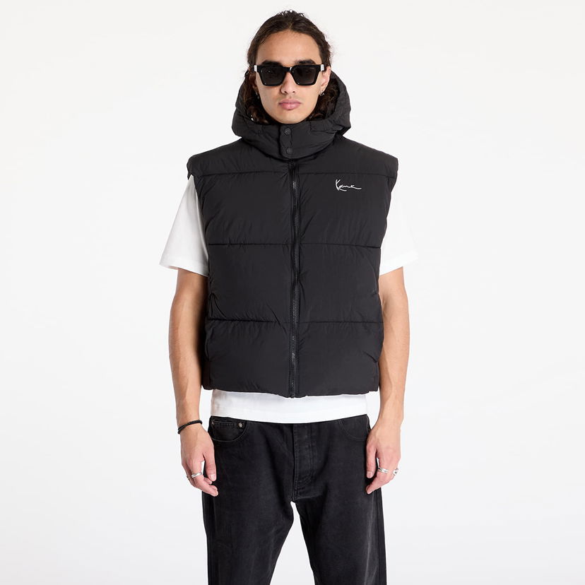 Telovnik Karl Kani Small Signature Puffer Vest Black S Črna | 60720004