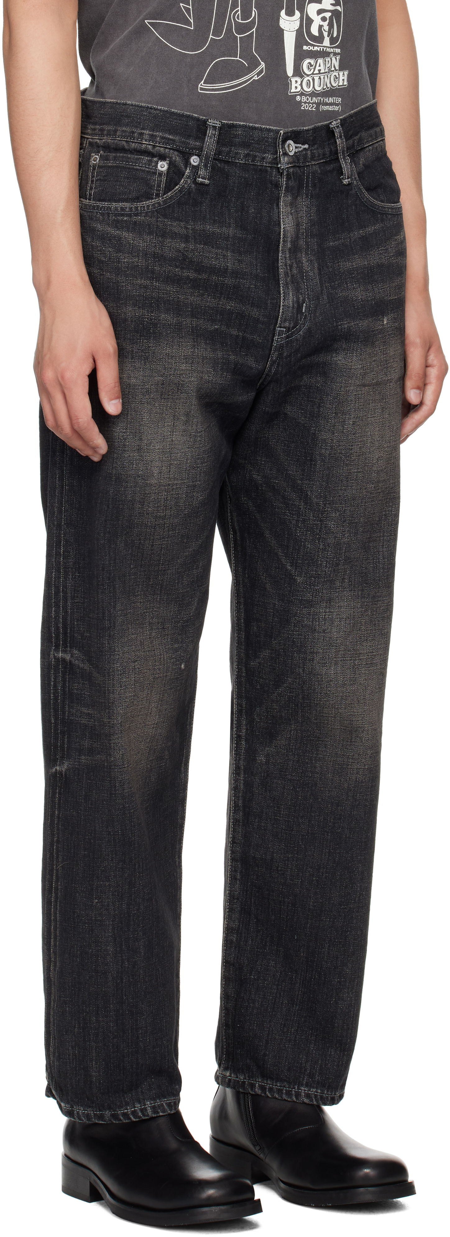 Kavbojke Neighborhood Neighborhood Washed DP Basic Jeans Črna | 251XBNH-PTM05, 1