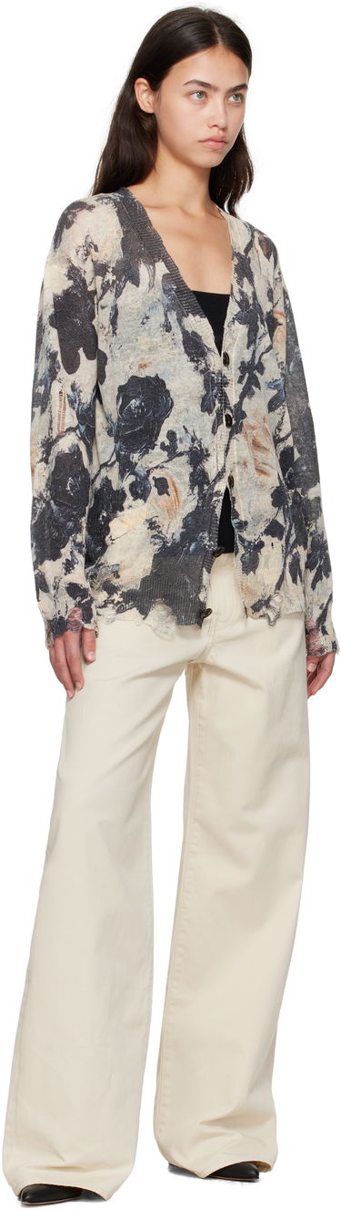 Pleteni pulover R13 R13 Boyfriend Floral Cardigan Večbarvna | R13WY200-Y228A, 3