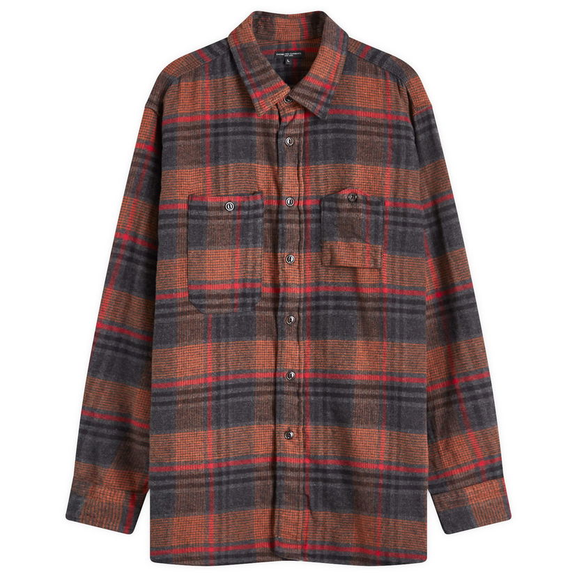 Srajce Engineered Garments Flannel Work Shirt Oranžna | 24F1A007-BH001