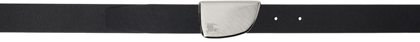 Pasovi Burberry Black Thin Leather Shield Belt Črna | 8092081