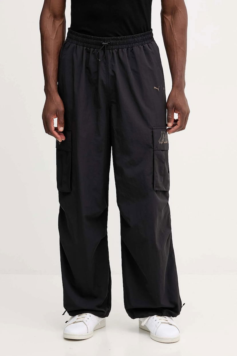Cargo hlače Puma PUMA x RIPNDIP Loose Fit Cargo Track Pants Črna | 632417