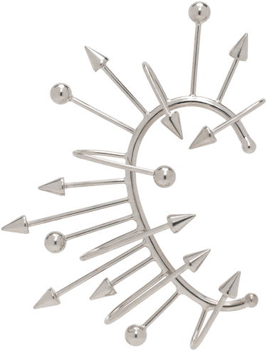 Uhani Jean Paul Gaultier Jean Paul Gaultier Multiple Spikes Single Ear Cuff Kovinski | 24/25-U-BO043-X053-91, 0