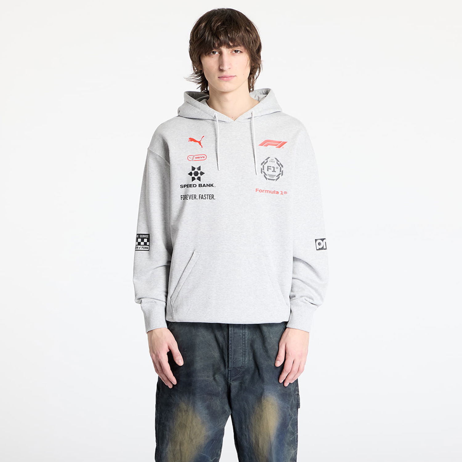 Pulover Puma F1 Racing Hoodie Siva | 63224401, 0