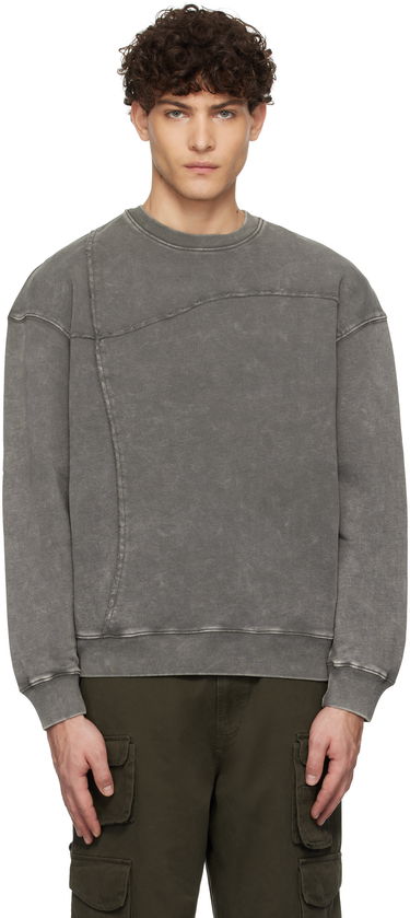 Pulover Dime Reverse Stitch Crewneck Sweatshirt Siva | DIMEHO2471CHA, 0