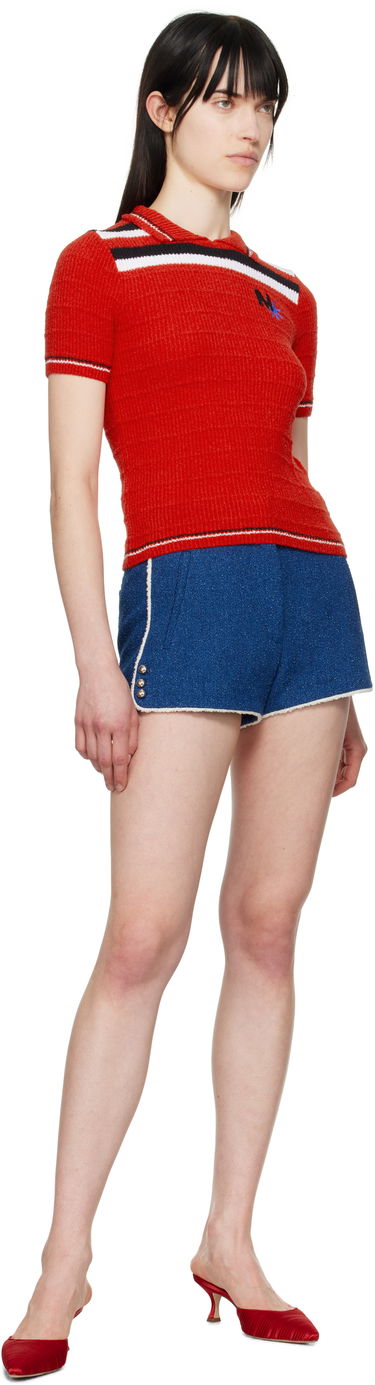 Kratke hlače MSGM MSGM Cotton Shorts Modra | 3841MDB07 257112, 3