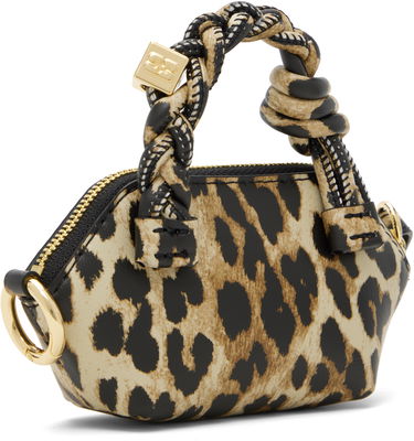 Torbica GANNI GANNI Nano Bou Leopard Print Bag Bež | A6549, 2