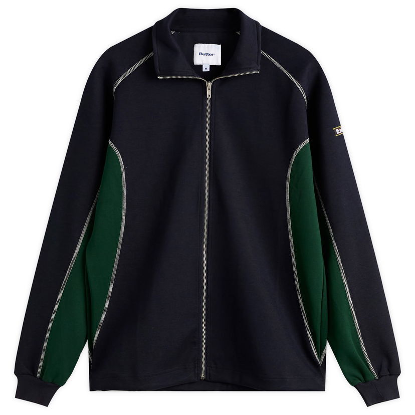 Jakna Butter Goods Warped Track Jacket Mornarica | BG253600-Navy