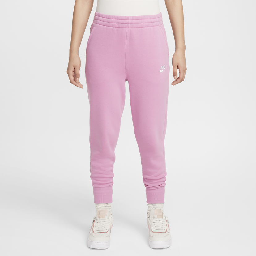 Trenirka Nike Sportswear Club Fleece High-Waisted Pants Roza | FD2921-646