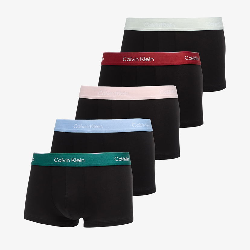 Boksarice CALVIN KLEIN Icon Catton Stretch Low Rise Trunk 5-Pack Multicolor Črna | LV00NB4390 2WH