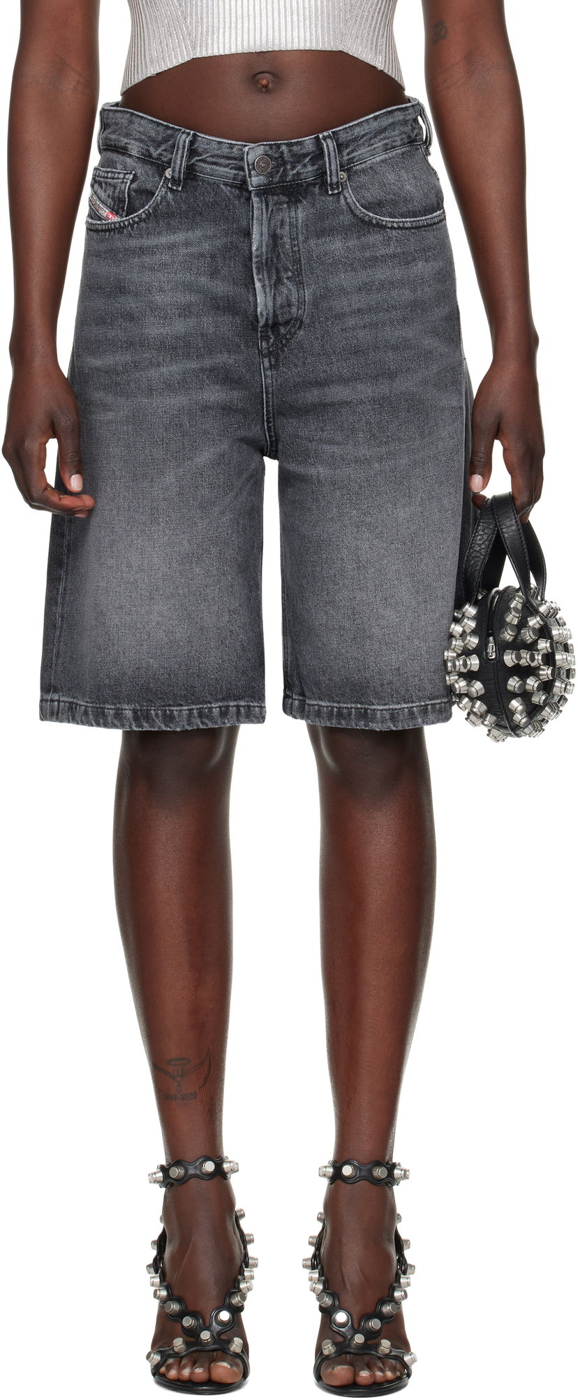 Kratke hlače Diesel Denim Shorts Črna | A14051 007X3