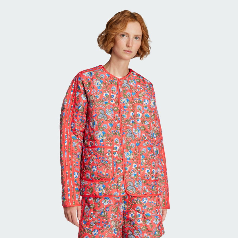 Puhovka adidas Originals adidas Originals x Liberty London Quilted Jacket Rdeča | JW5198