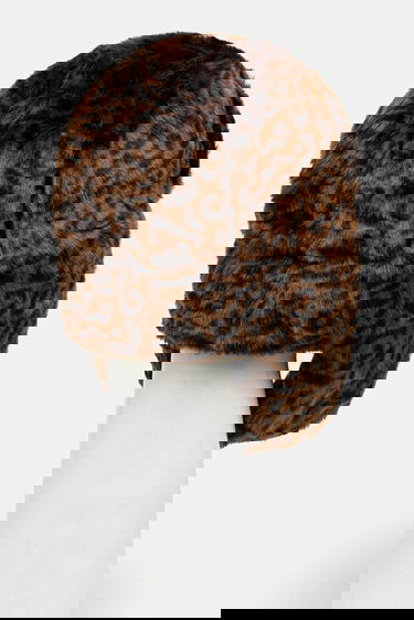 Klobuk Kangol Leopard Print Faux Fur Trapper Hat Rjava | K4266ST.LEOPARD, 1