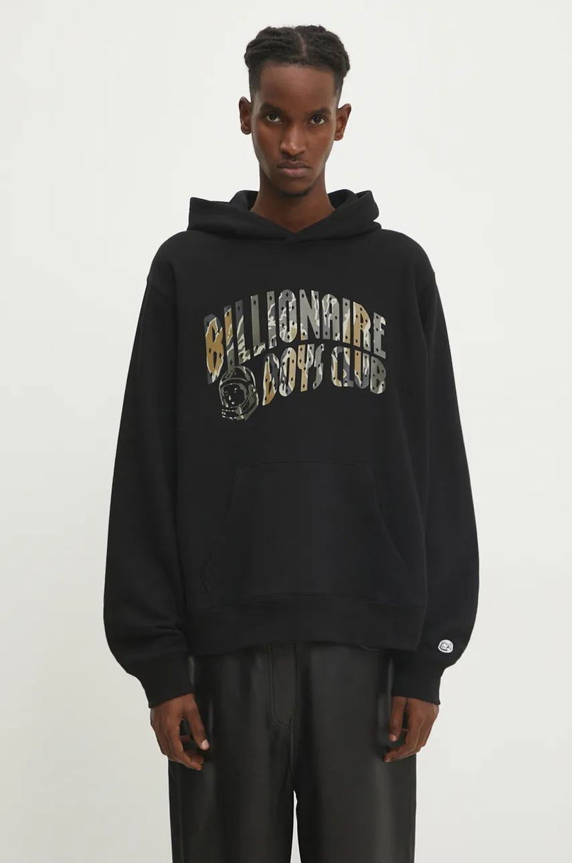 Pulover BILLIONAIRE BOYS CLUB Camo Arch Logo Hoodie Črna | B24336