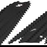 Neighborhood Savage Crewneck Knit Sweater, Size Large