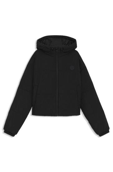 Puhovka BOSS Relaxed-fit water-repellent padded jacket with bubble shape Črna | 50547675