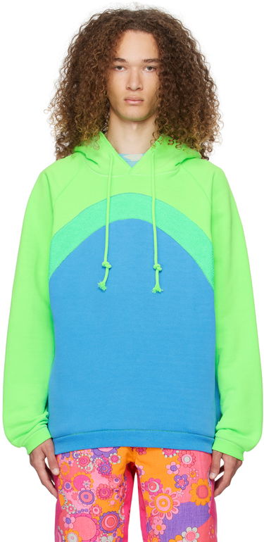 Pulover ERL Rainbow Colorblock Hoodie Večbarvna | ERL07T023, 0