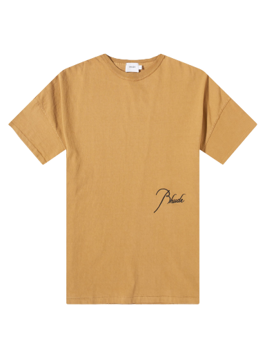 Majica Rhude Reverse Script Logo Tee Bež | RHSS23TT468375961596