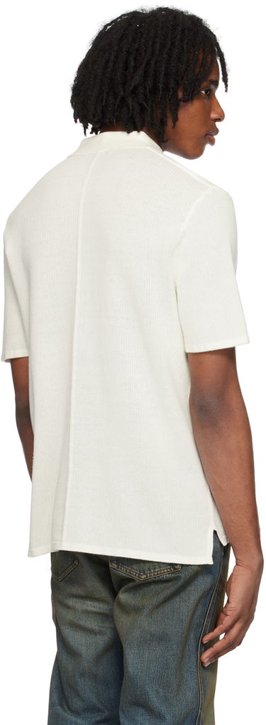 Polo majica rag & bone Rag & Bone Harvey Knit Polo Bela | MBS22HS019UC19, 2