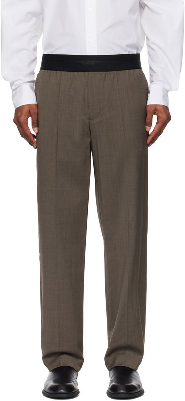 Hlače Helmut Lang Helmut Lang Tapered Pull-On Trousers Rjava | P01HM203, 0