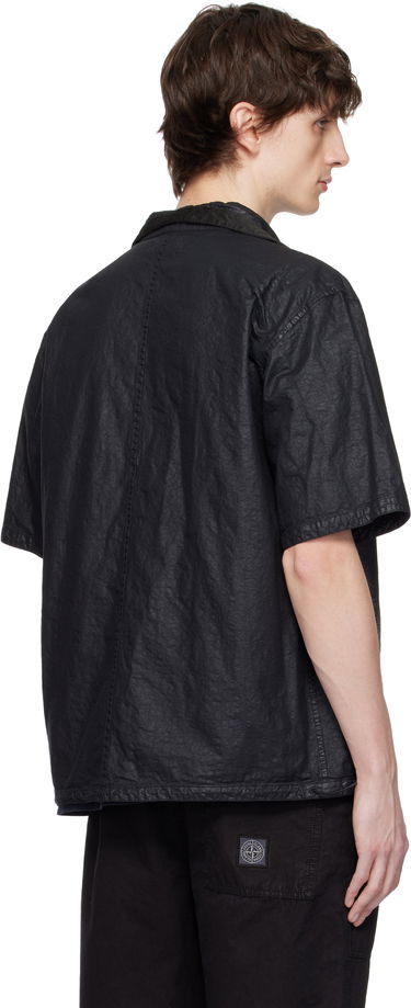 Srajce Stone Island Stone Island Organic Look Nylon Panama-TC Shirt Črna | K1S15 1200028 S0069, 2