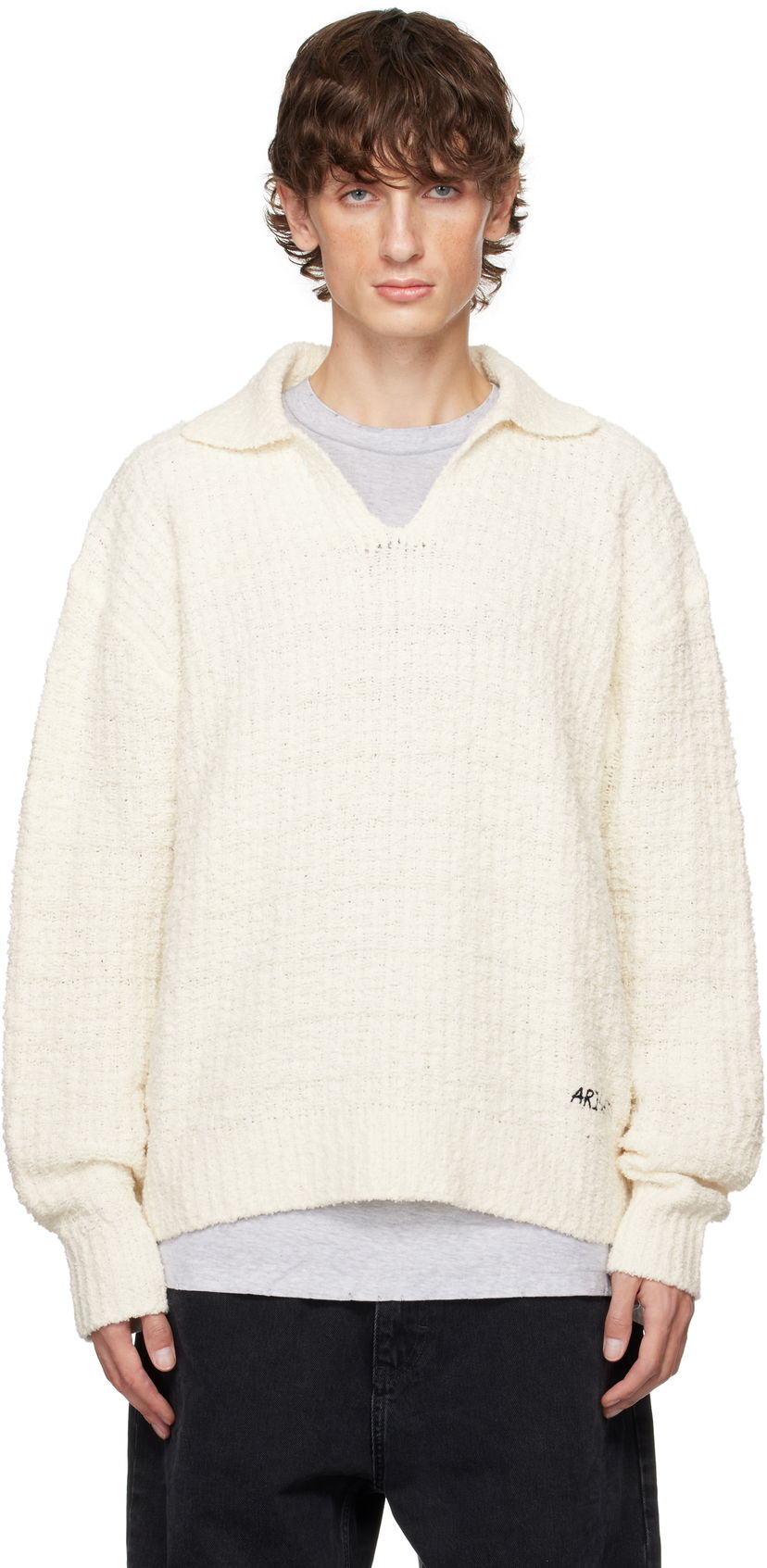 Polo majica AXEL ARIGATO Scale Textured Polo Bela | A2490001