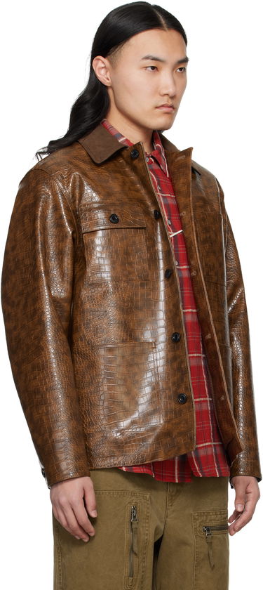 Jakna Andersson Bell Andersson Bell Work Faux-Leather Jacket Rjava | awa679m, 1