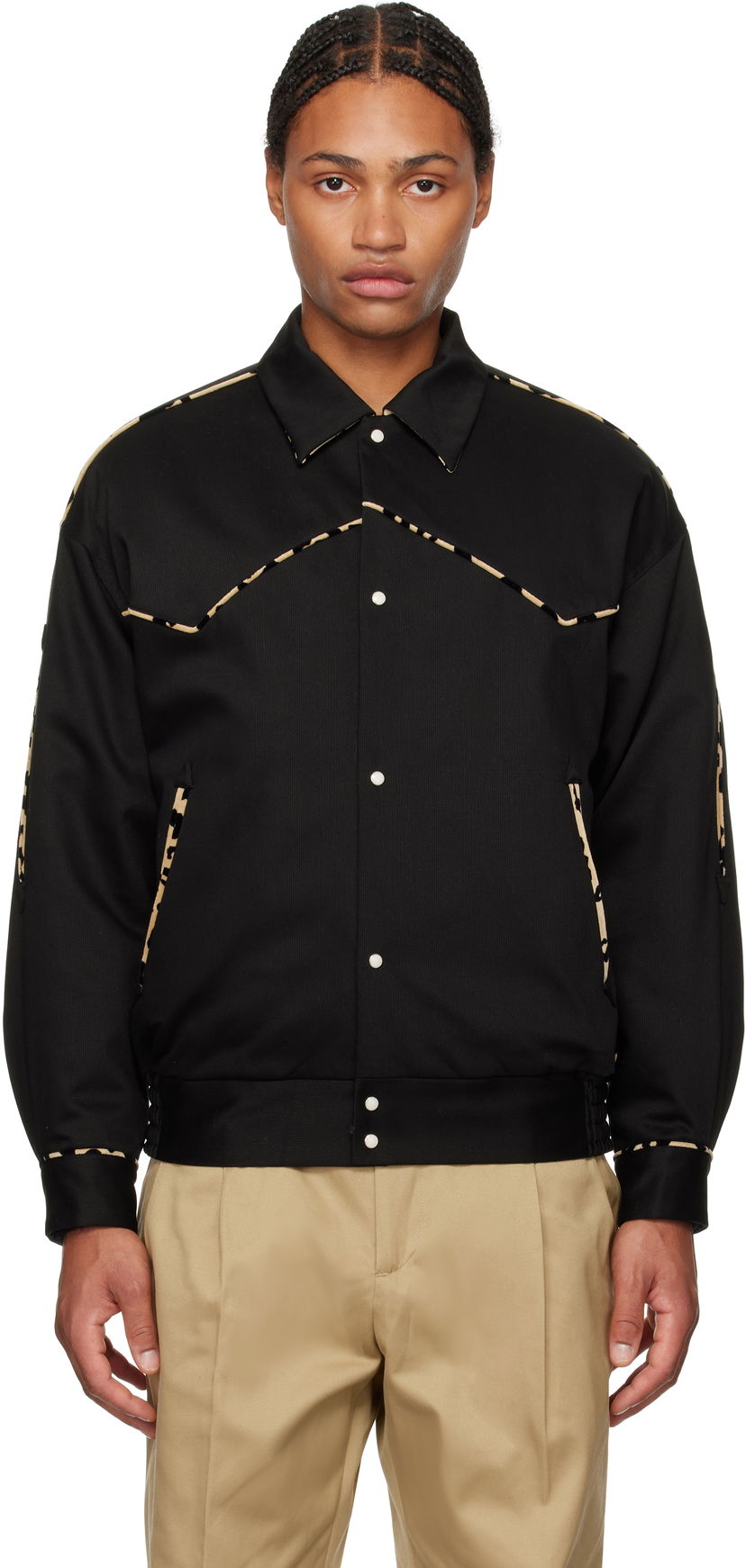 Jakna WACKO MARIA Western Jacket Črna | 24FW-WMO-BL20