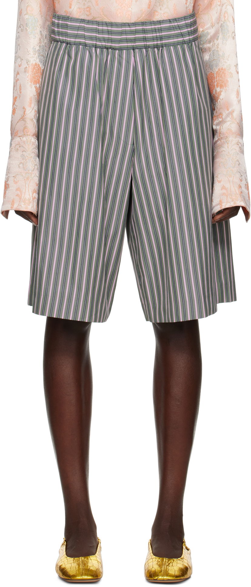 Kratke hlače Dries Van Noten Dries Van Noten Striped Shorts Večbarvna | 251-010912-1375
