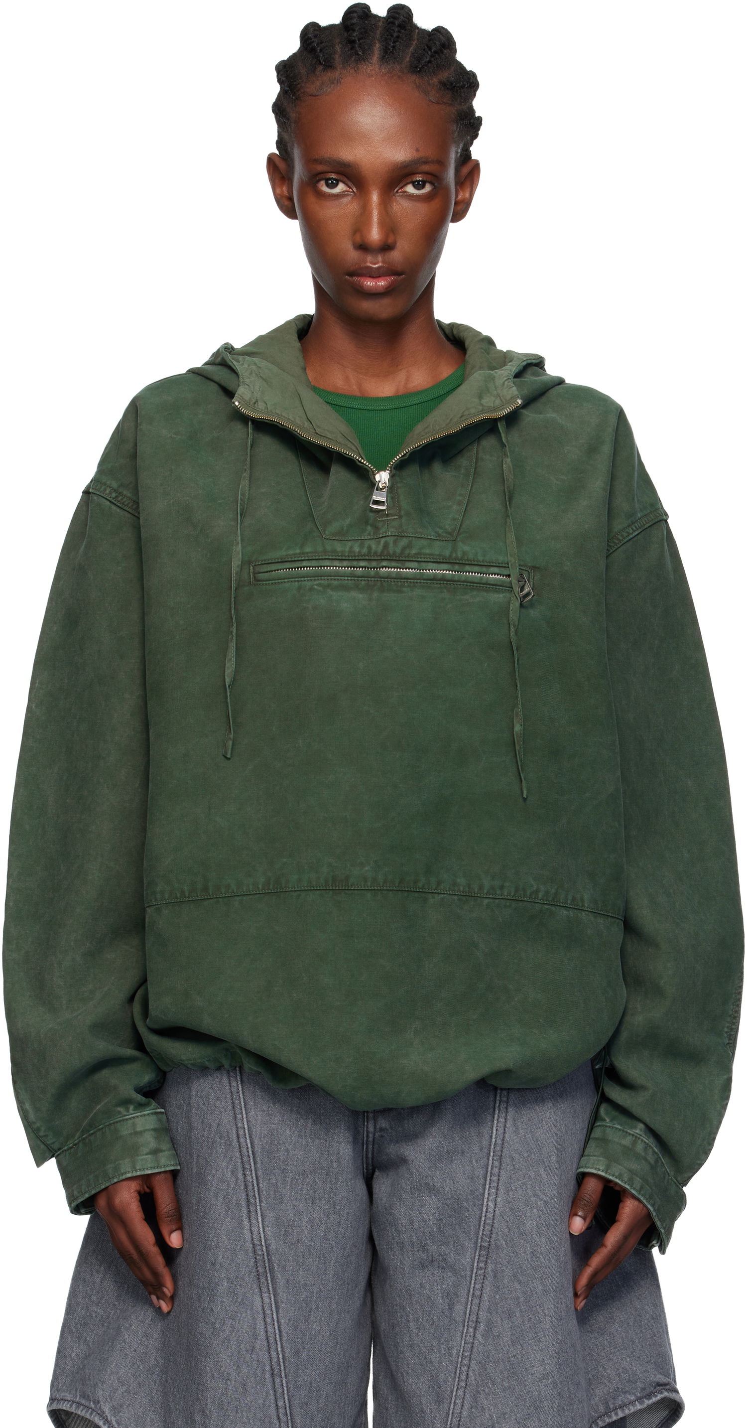 Jakna JW Anderson JW Anderson Garment Dye Anorak Zelena | JK0416-PG1600, 0