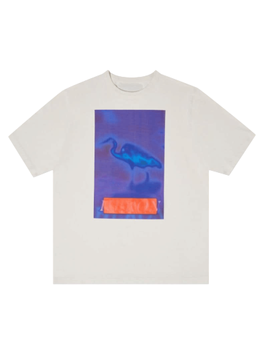 Majica HERON PRESTON Heron Censored Short-Sleeve Tee Bela | HMAA032F22JER0040146