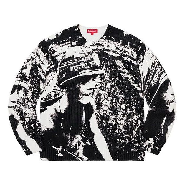 Pleteni pulover Supreme Supreme is Love Graphic Print Sweater Črna | SUP-FW19-893