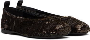 Oblačila JW Anderson JW Anderson All-Over Sequin Ballerina Flats Rjava | BL0034-FA0424, 3