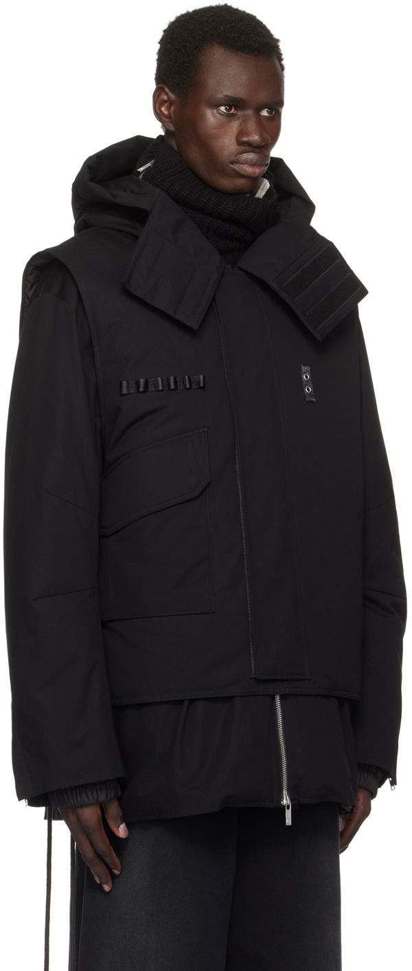 Parka Helmut Lang Helmut Lang Arctic Double Puffer Down Jacket & Vest Črna | O07HM402, 1