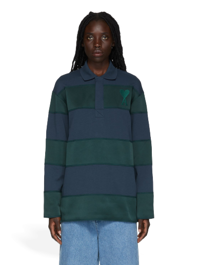Polo majica AMI SSENSE x Rugby Polo Tee Zelena | SPEHPL202.701