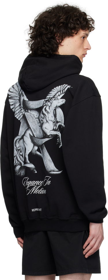 Pulover Represent Clo Represent 'Elegance In Motion' Graphic Print Hoodie Črna | MLM41065, 2