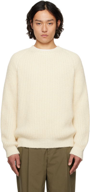 Pleteni pulover The Row The Row Adonis Knit Sweater Bela | 845-Y900, 0