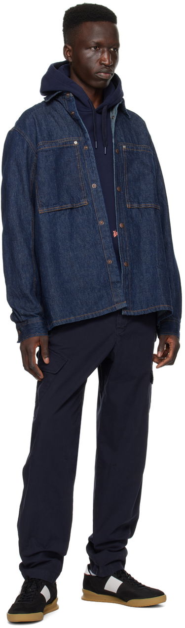 Srajce Paul Smith PS Paul Smith Patch Pocket Denim Shirt Modra | M2R-716Y-M21954-R, 3