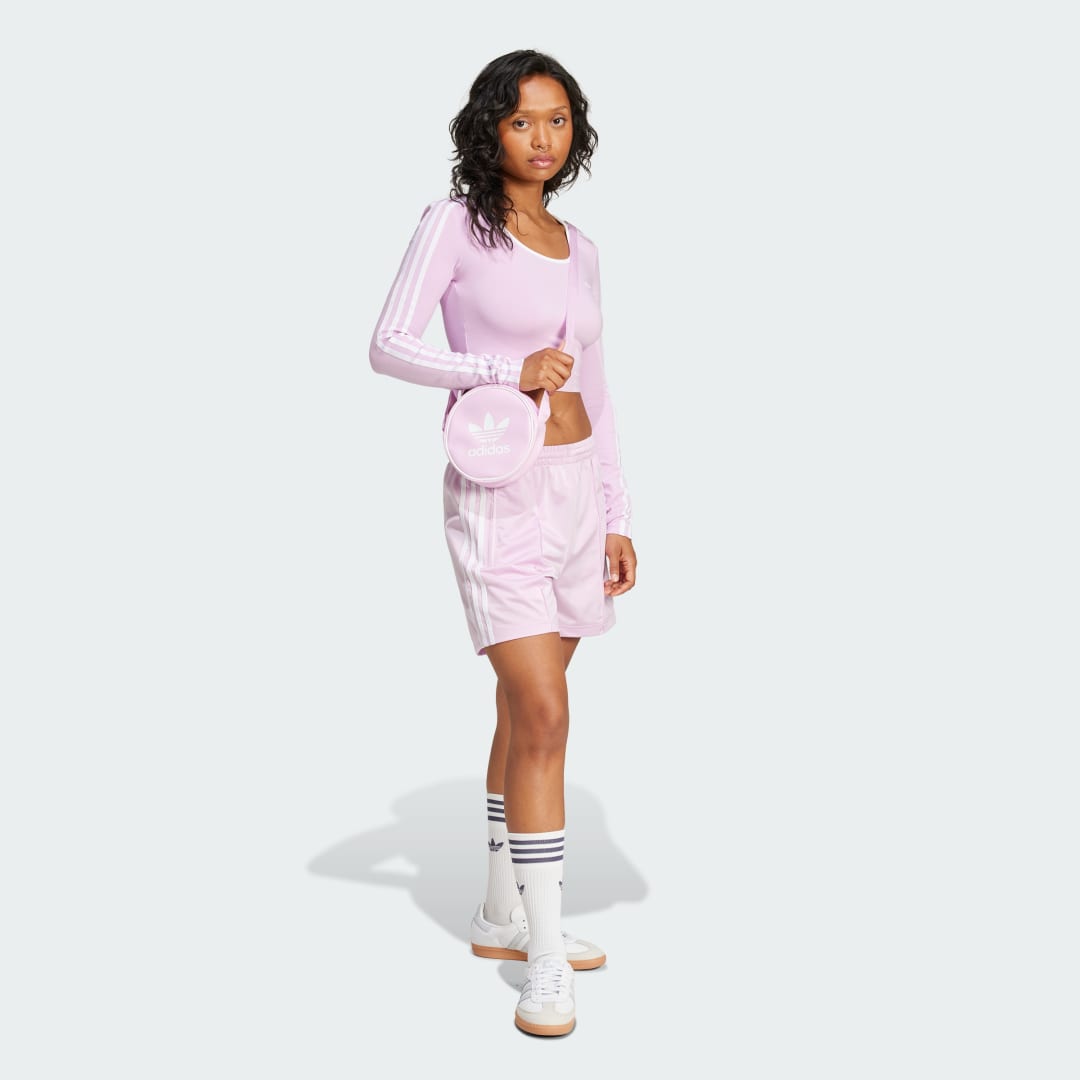 Kratke hlače adidas Performance Firebird Satin Shorts Lila | JD0821, 1