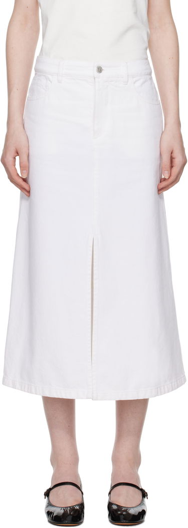 Krila A.P.C. Denim Midi Skirt with Front Slit Bela | COGZV-F06423, 0