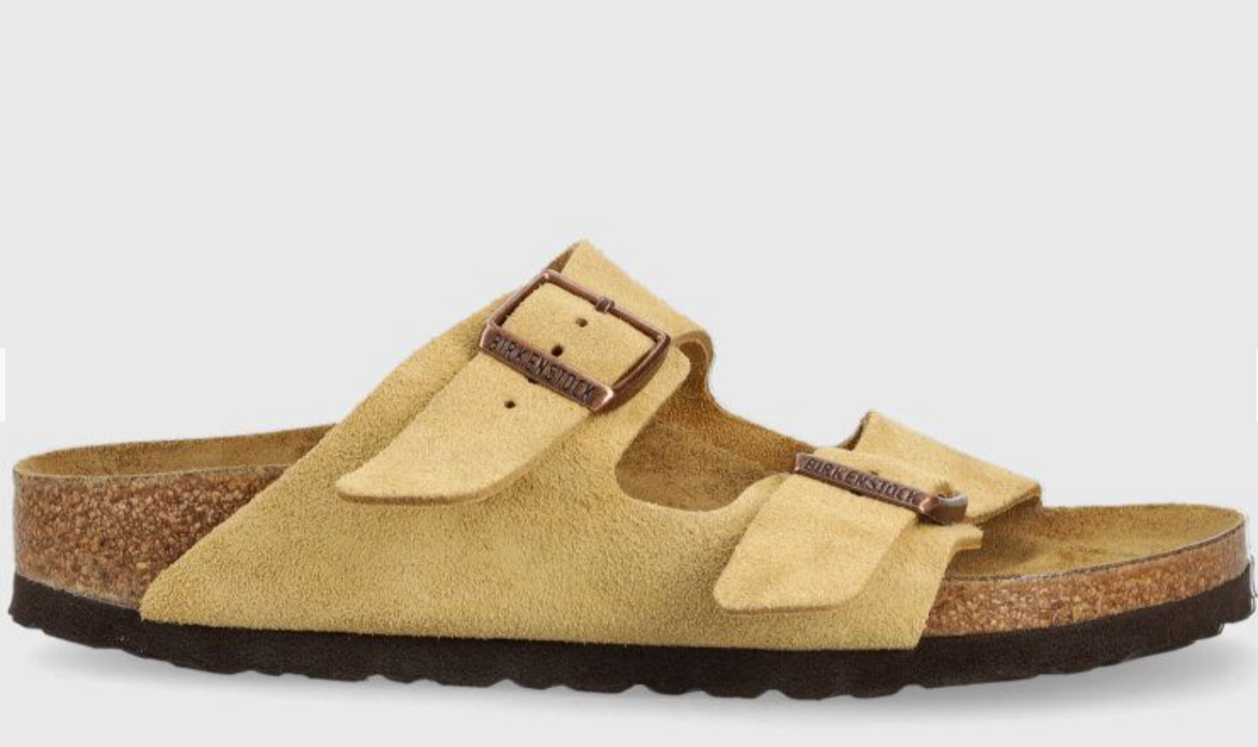 Superge in čevlji Birkenstock Arizona Suede Leather "Latte Cream Narrow Fit" Bež | 1026174, 0