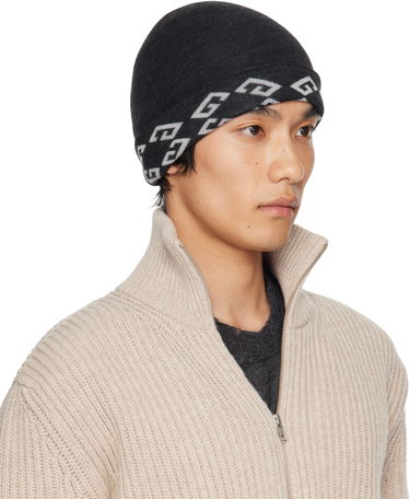 Beanie Givenchy Givenchy 1972 Monogram Reversible Beanie Črna | 710003975001-U7930, 1