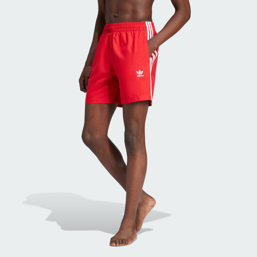 Kopalke adidas Originals Originals Adicolor 3-Stripes Swim Shorts Rdeča | IT8654