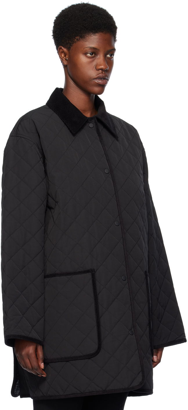 Puhovka TOTEME Quilted Jacket Črna | 241-WRO1022-FB0169, 1