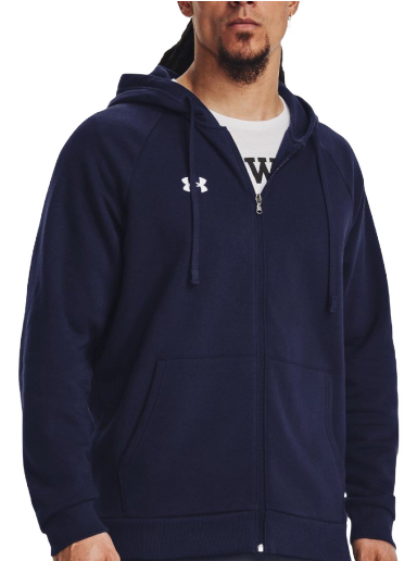 Pulover Under Armour Rival Fleece Full-Zip Hoodie Mornarica | 1379767-410