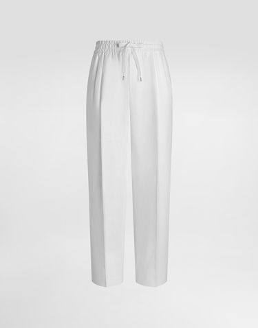 Hlače Dolce & Gabbana Dolce & Gabbana Linen Jogging Trousers 44 Bela | GP12RZFU4JBW0111, 0