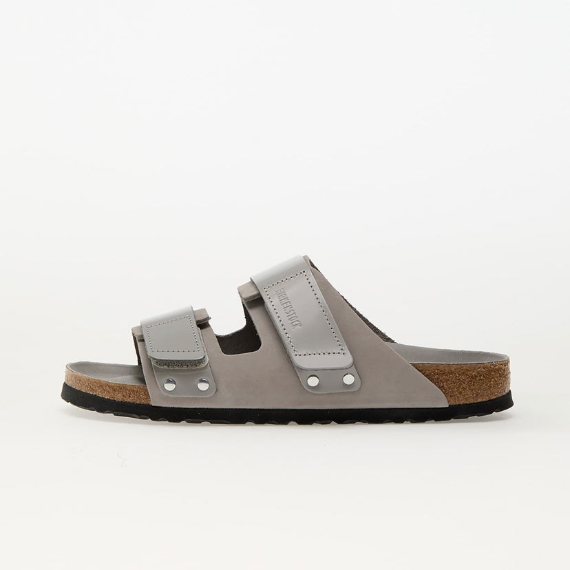 Superge in čevlji Birkenstock Birkenstock Uji Nubuk Leather Sandals Siva | 1029302