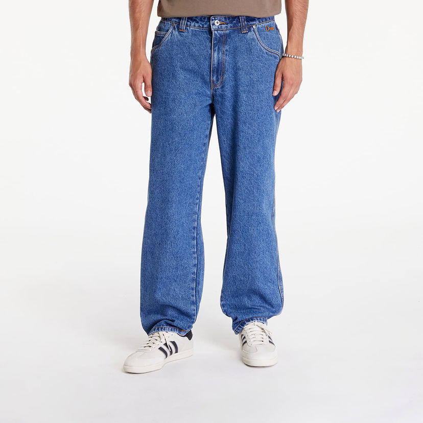 Kavbojke Dime Classic Relaxed Denim Pants Indigo Washed Modra | DIMESU2444IND